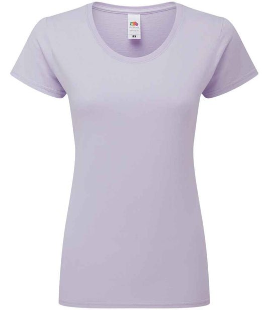 Fruit of the Loom Ladies Iconic 195 T-Shirt - Soft Lavender (SS720)