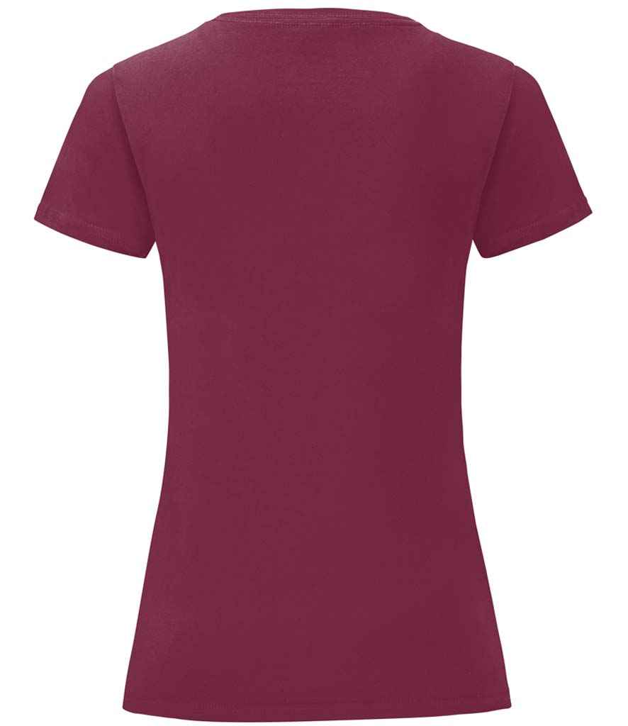 Fruit of the Loom Ladies Iconic 150 T-Shirt - Burgundy (SS721)