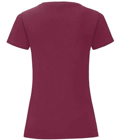 Fruit of the Loom Ladies Iconic 150 T-Shirt - Burgundy (SS721)