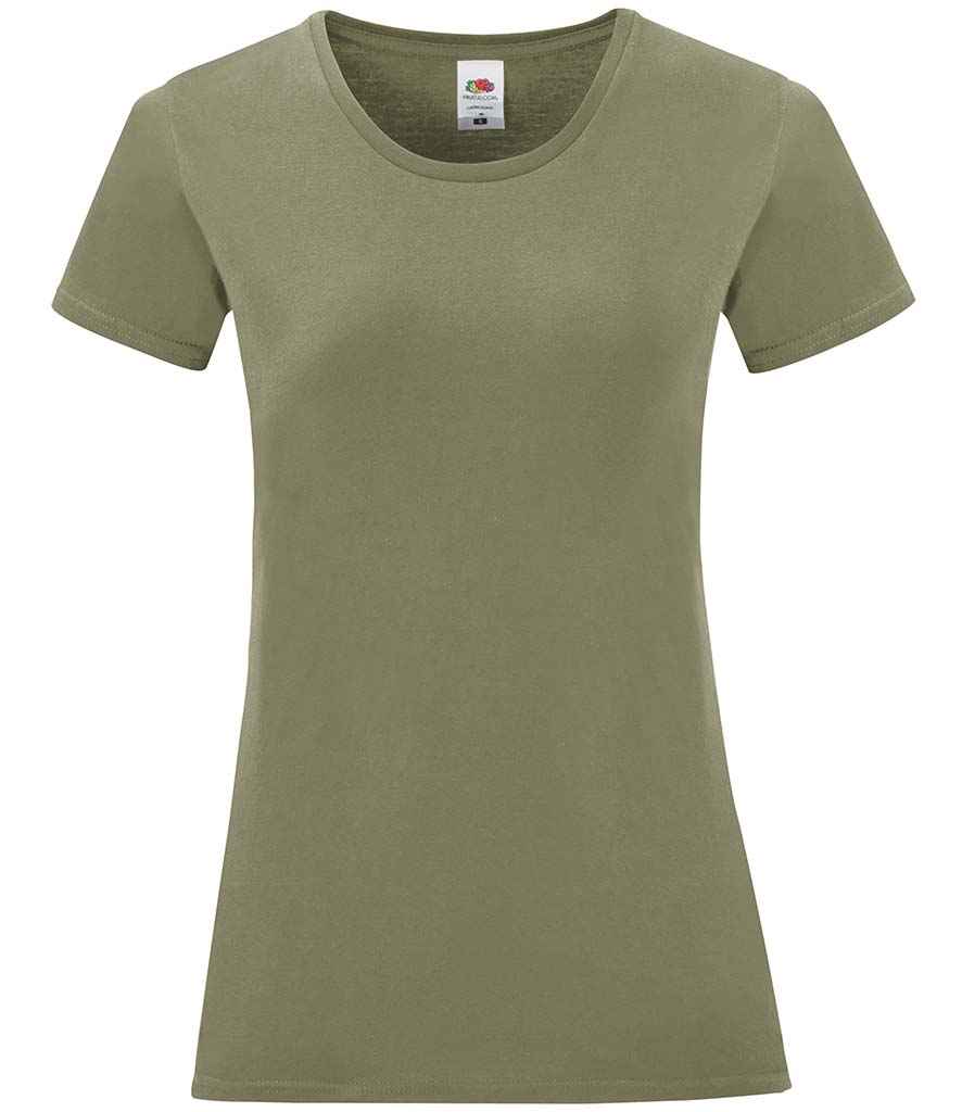 Fruit of the Loom Ladies Iconic 150 T-Shirt - Classic Olive (SS721)