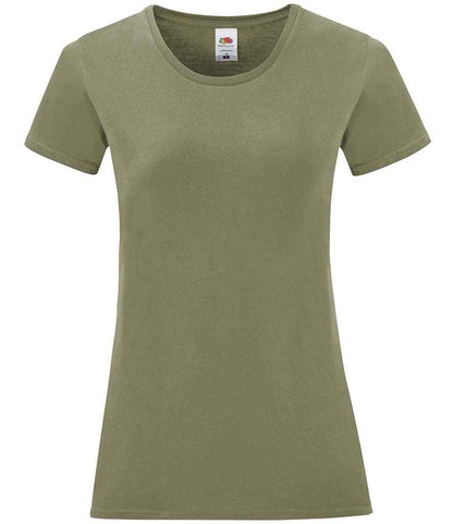 Fruit of the Loom Ladies Iconic 150 T-Shirt - Classic Olive (SS721)