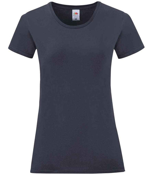 Fruit of the Loom Ladies Iconic 150 T-Shirt - Deep Navy (SS721)