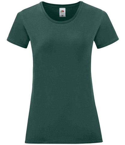 Fruit of the Loom Ladies Iconic 150 T-Shirt - Forest Green (SS721)