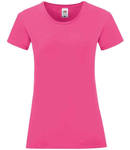 Fruit of the Loom Ladies Iconic 150 T-Shirt - Fuchsia (SS721)