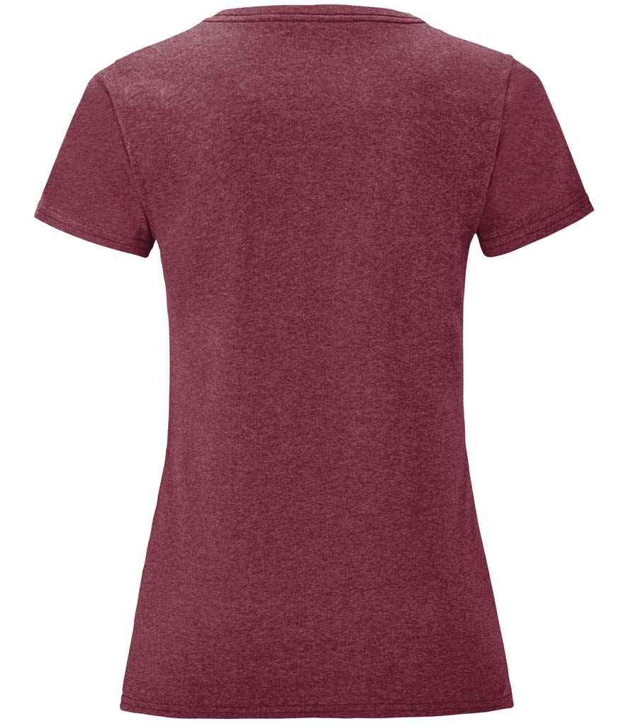 Fruit of the Loom Ladies Iconic 150 T-Shirt - Heather Burgundy (SS721)
