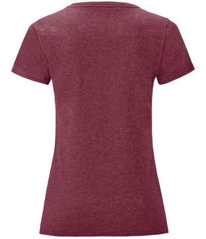 Fruit of the Loom Ladies Iconic 150 T-Shirt - Heather Burgundy (SS721)