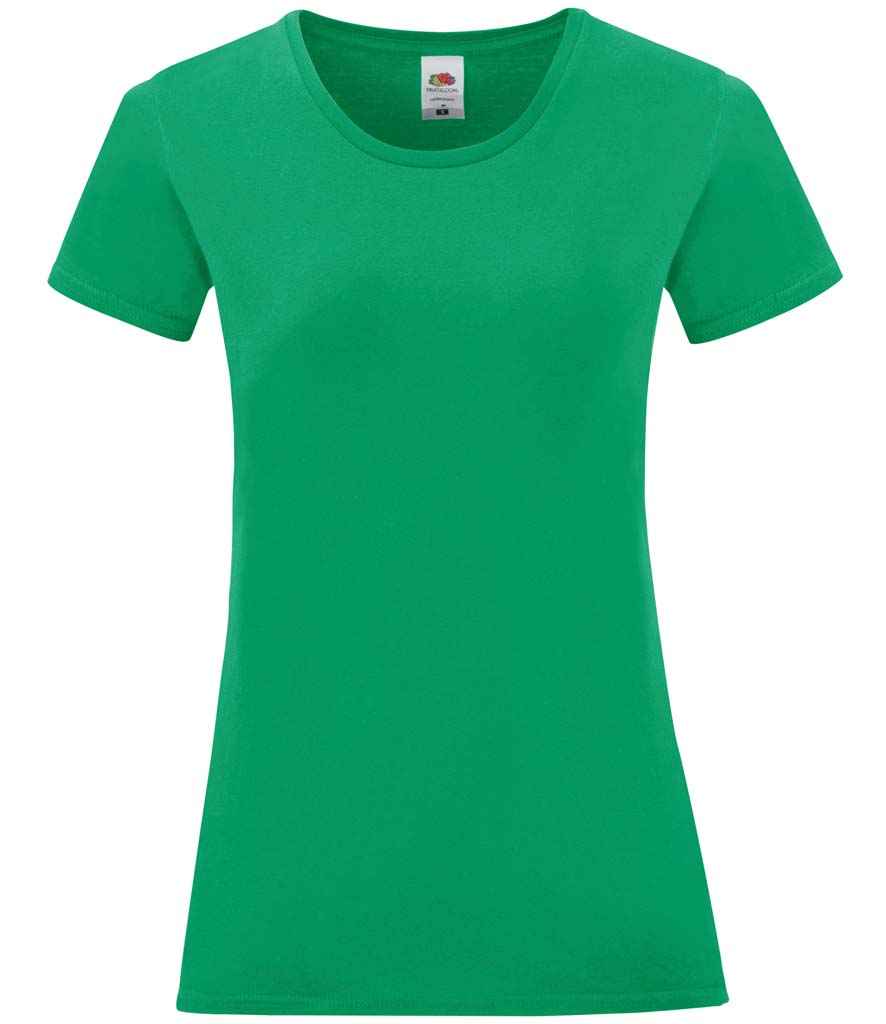 Fruit of the Loom Ladies Iconic 150 T-Shirt - Kelly Green (SS721)