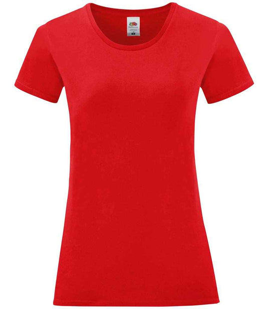 Fruit of the Loom Ladies Iconic 150 T-Shirt - Red (SS721)