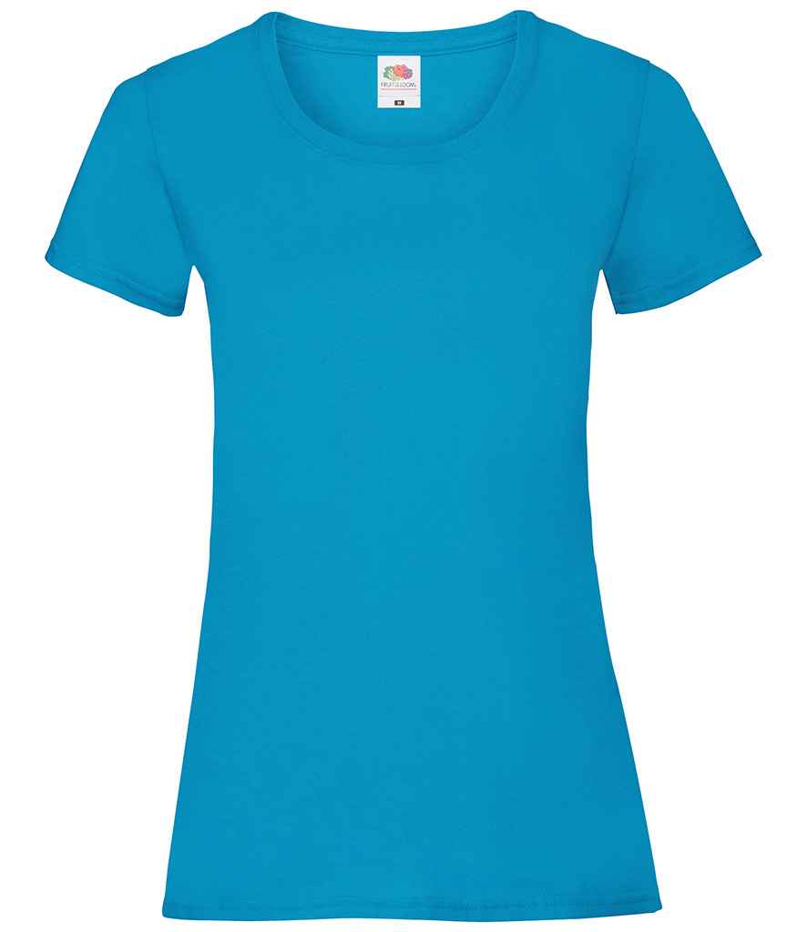 Fruit of the Loom Lady Fit Value T-Shirt - Azure (SS77)