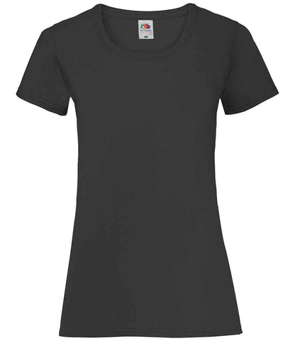 Fruit of the Loom Lady Fit Value T-Shirt - Black (SS77)