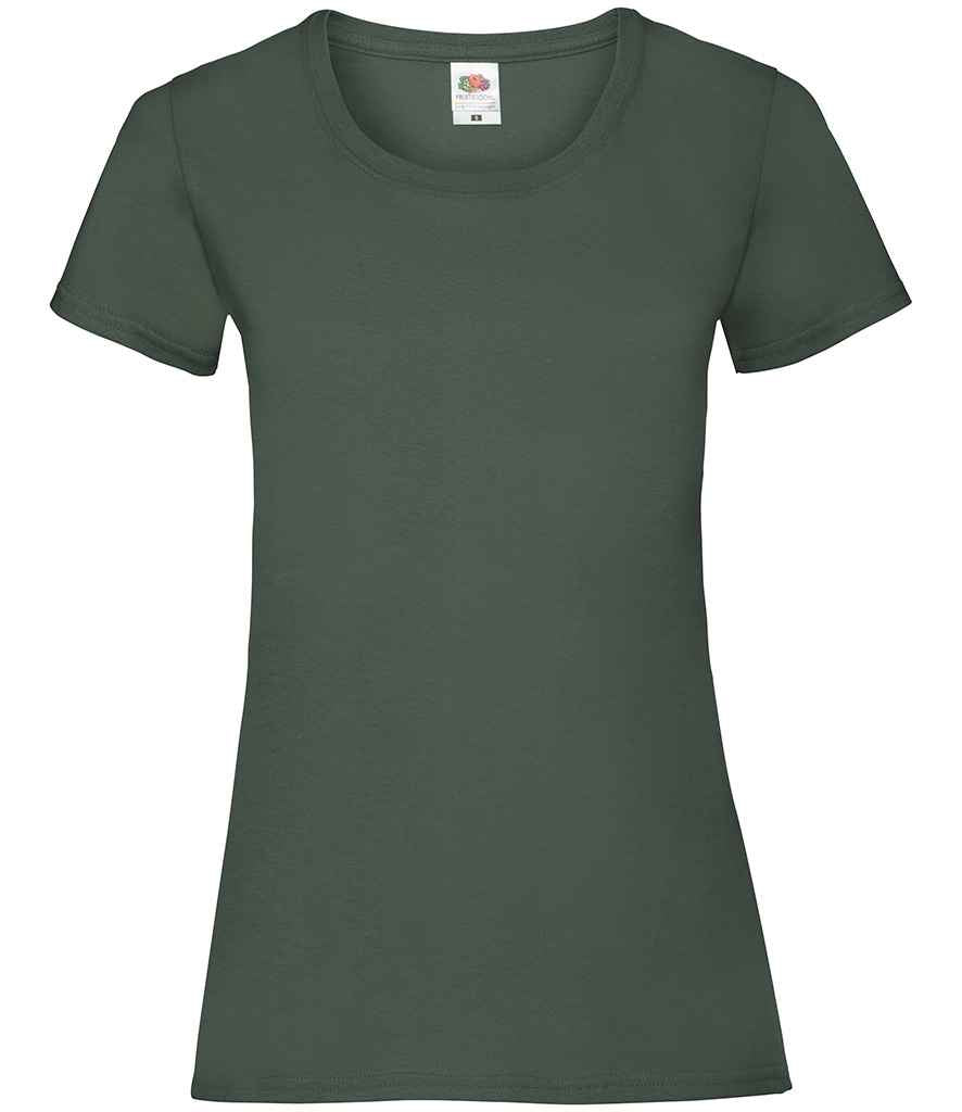 Fruit of the Loom Lady Fit Value T-Shirt - Bottle Green (SS77)