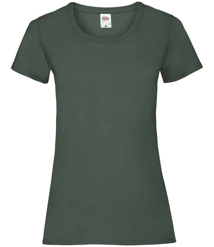Fruit of the Loom Lady Fit Value T-Shirt - Bottle Green (SS77)