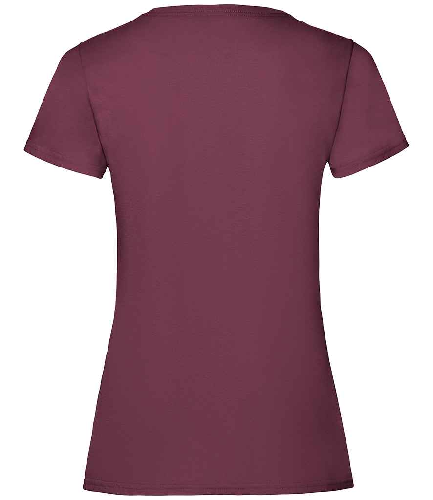 Fruit of the Loom Lady Fit Value T-Shirt - Burgundy (SS77)
