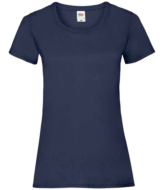 Fruit of the Loom Lady Fit Value T-Shirt - Deep Navy (SS77)