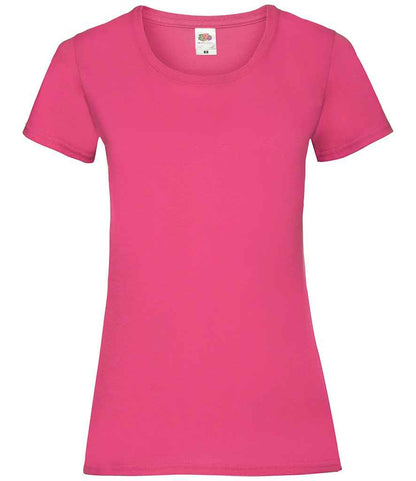 Fruit of the Loom Lady Fit Value T-Shirt - Fuchsia (SS77)