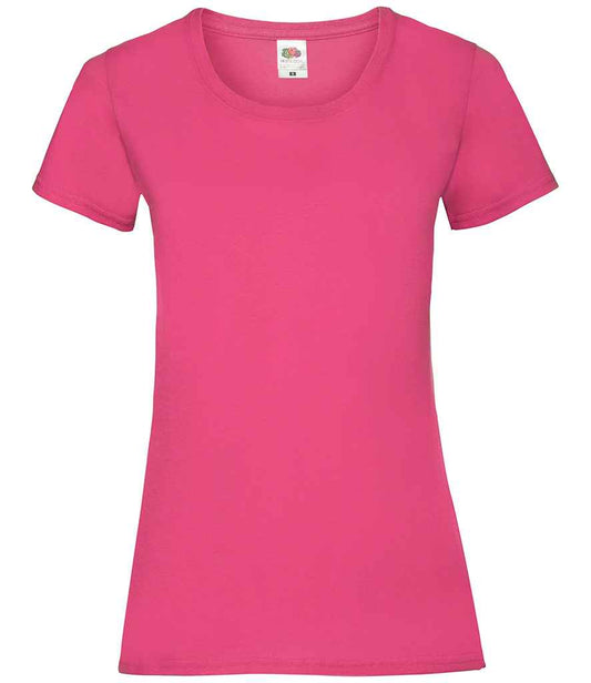 Fruit of the Loom Lady Fit Value T-Shirt - Fuchsia (SS77)