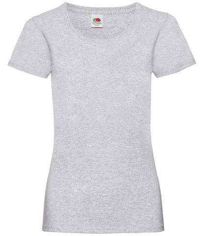 Fruit of the Loom Lady Fit Value T-Shirt - Heather Grey (SS77)