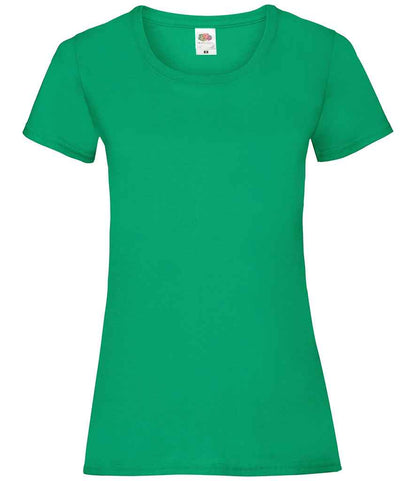 Fruit of the Loom Lady Fit Value T-Shirt - Kelly Green (SS77)