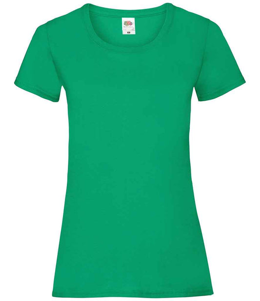 Fruit of the Loom Lady Fit Value T-Shirt - Kelly Green (SS77)