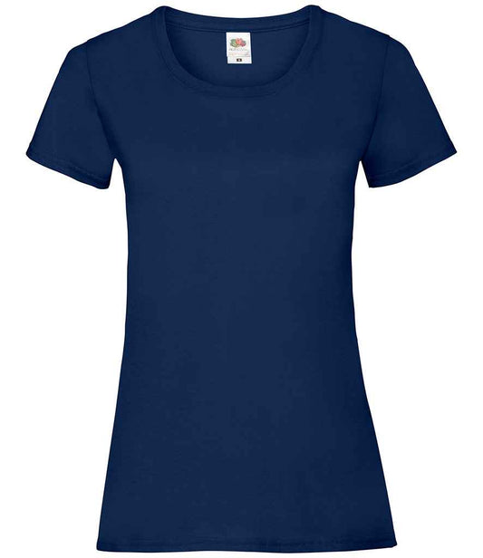 Fruit of the Loom Lady Fit Value T-Shirt - Navy (SS77)