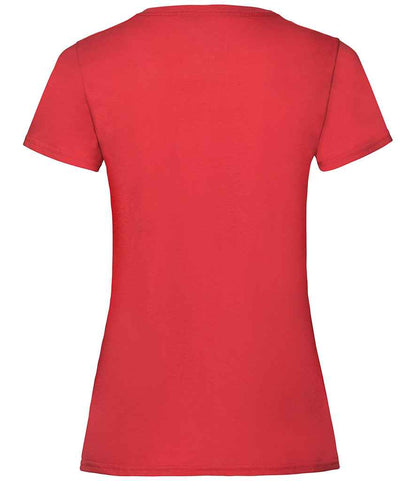Fruit of the Loom Lady Fit Value T-Shirt - Red (SS77)