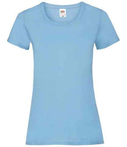 Fruit of the Loom Lady Fit Value T-Shirt - Sky Blue (SS77)