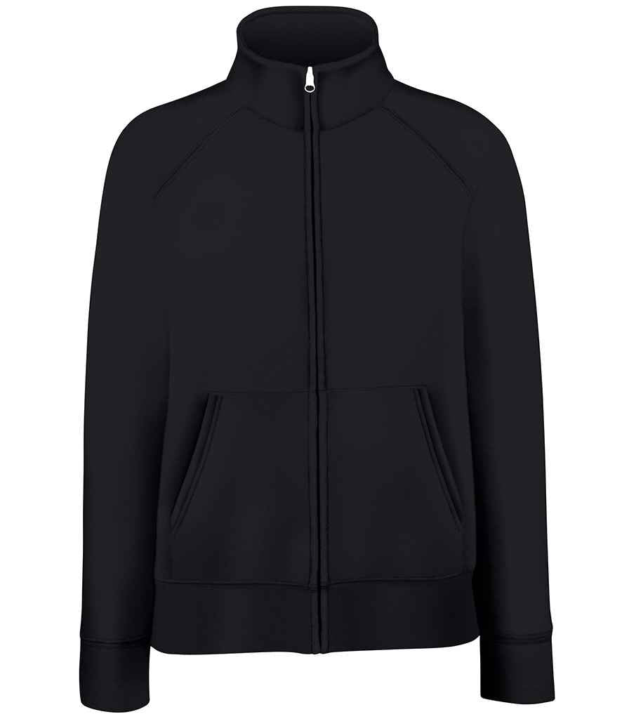 Fruit of the Loom Premium Lady Fit Sweat Jacket - Black (SS79)
