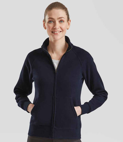 Fruit of the Loom Premium Lady Fit Sweat Jacket - Deep Navy (SS79)