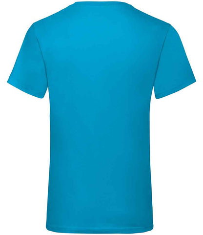 Fruit of the Loom V Neck Value T-Shirt - Azure (SS7)