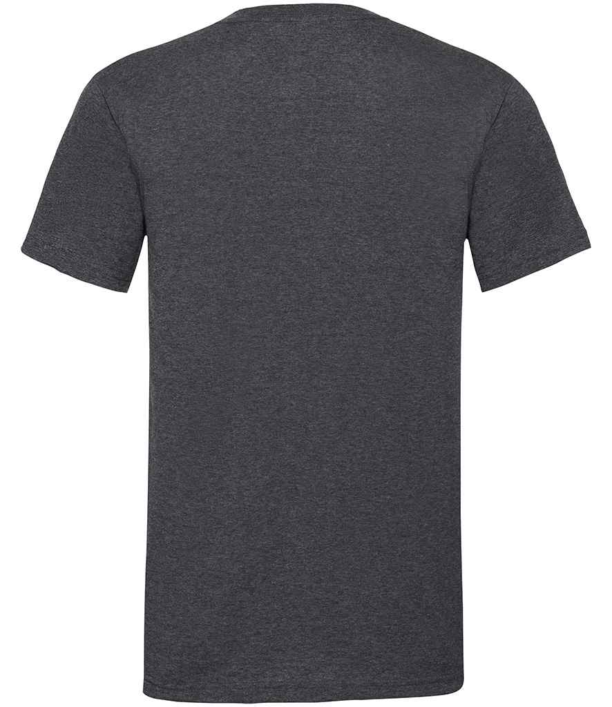 Fruit of the Loom V Neck Value T-Shirt - Dark Heather (SS7)