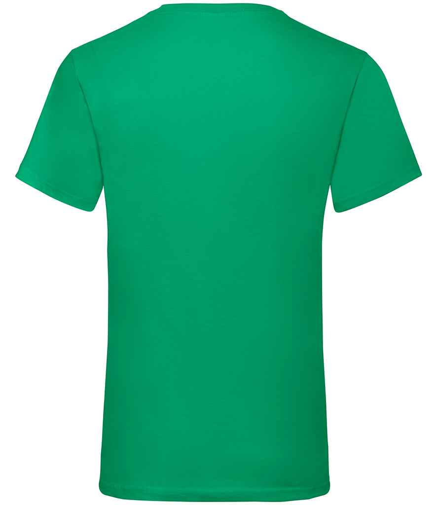 Fruit of the Loom V Neck Value T-Shirt - Kelly Green (SS7)