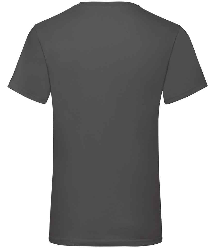 Fruit of the Loom V Neck Value T-Shirt - Light Graphite (SS7)