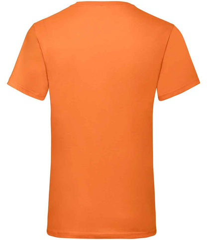Fruit of the Loom V Neck Value T-Shirt - Orange (SS7)