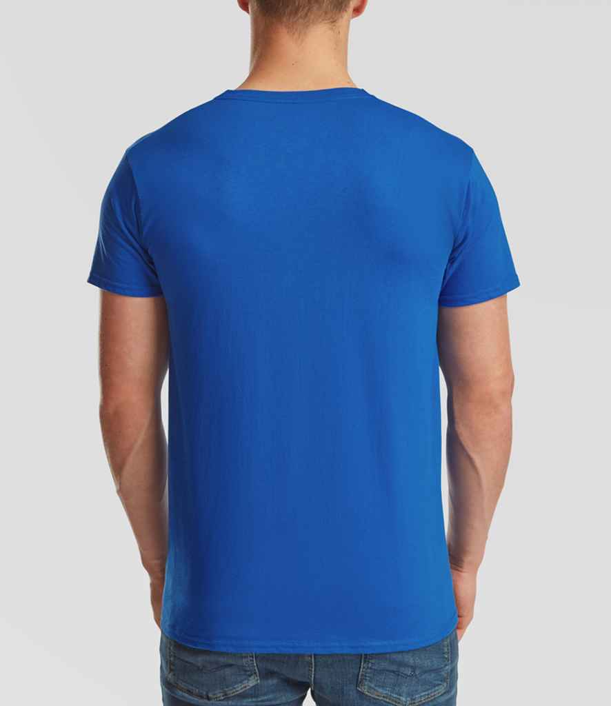 Fruit of the Loom V Neck Value T-Shirt - Royal Blue (SS7)
