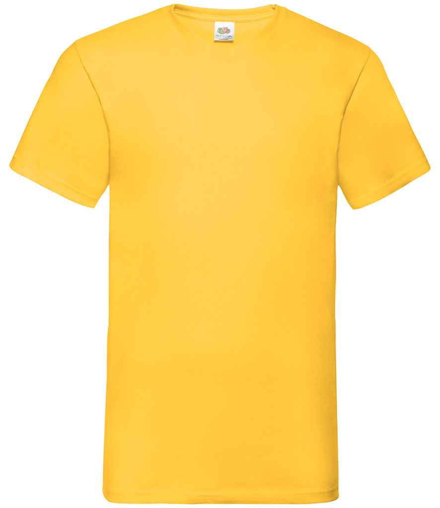 Fruit of the Loom V Neck Value T-Shirt - Sunflower (SS7)