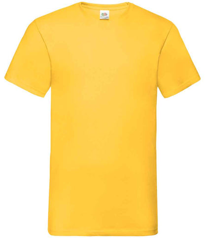 Fruit of the Loom V Neck Value T-Shirt - Sunflower (SS7)
