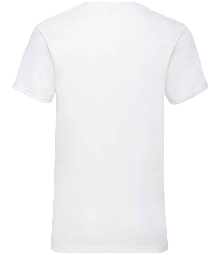 Fruit of the Loom V Neck Value T-Shirt - White (SS7)