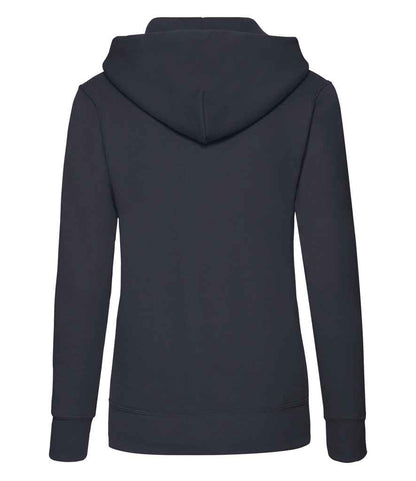 Fruit of the Loom Classic Lady Fit Hooded Sweatshirt - Deep Navy (SS801)