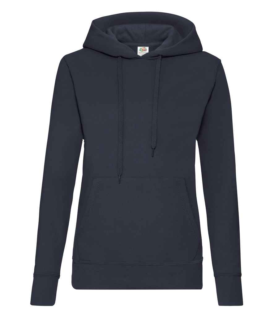 Fruit of the Loom Classic Lady Fit Hooded Sweatshirt - Deep Navy (SS801)