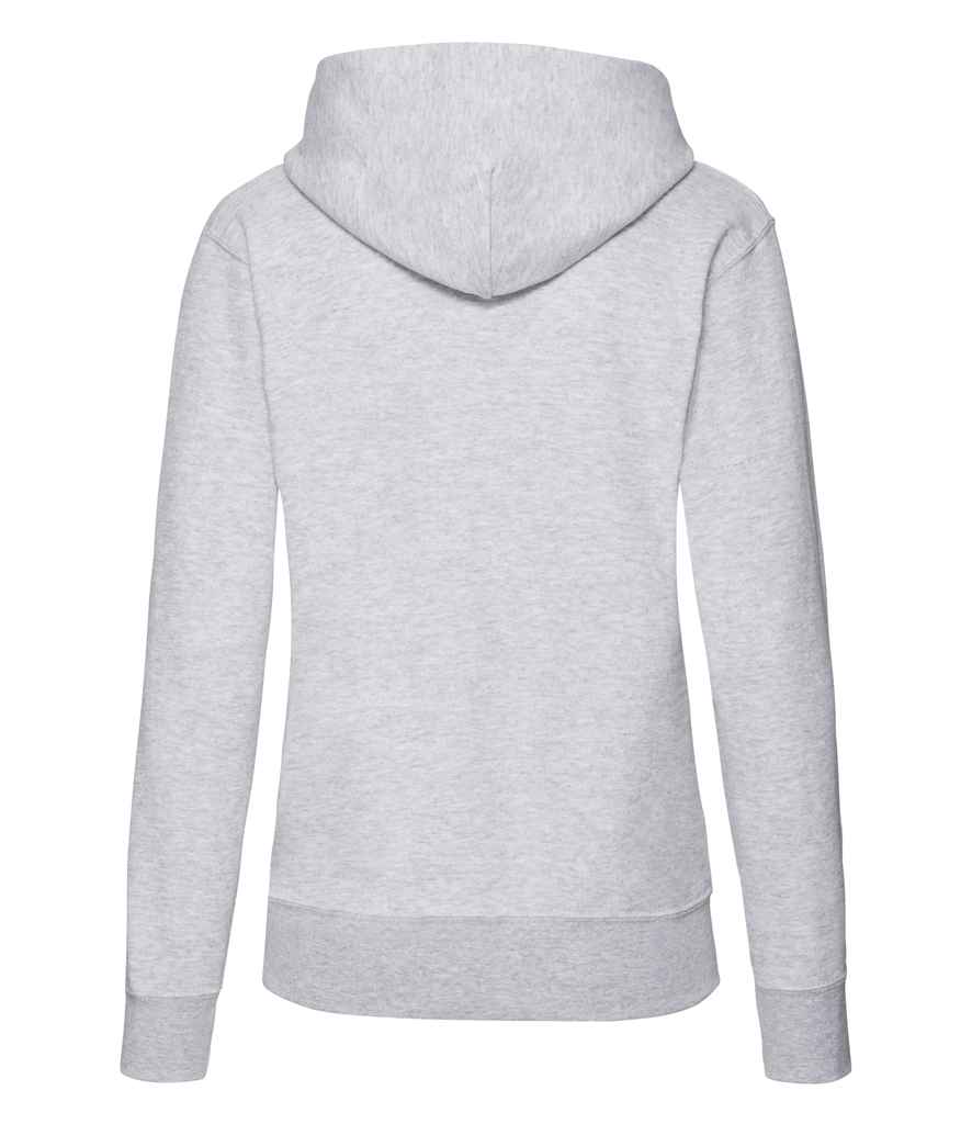 Fruit of the Loom Classic Lady Fit Hooded Sweatshirt - Heather Grey (SS801)