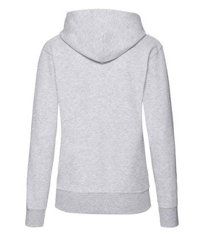 Fruit of the Loom Classic Lady Fit Hooded Sweatshirt - Heather Grey (SS801)