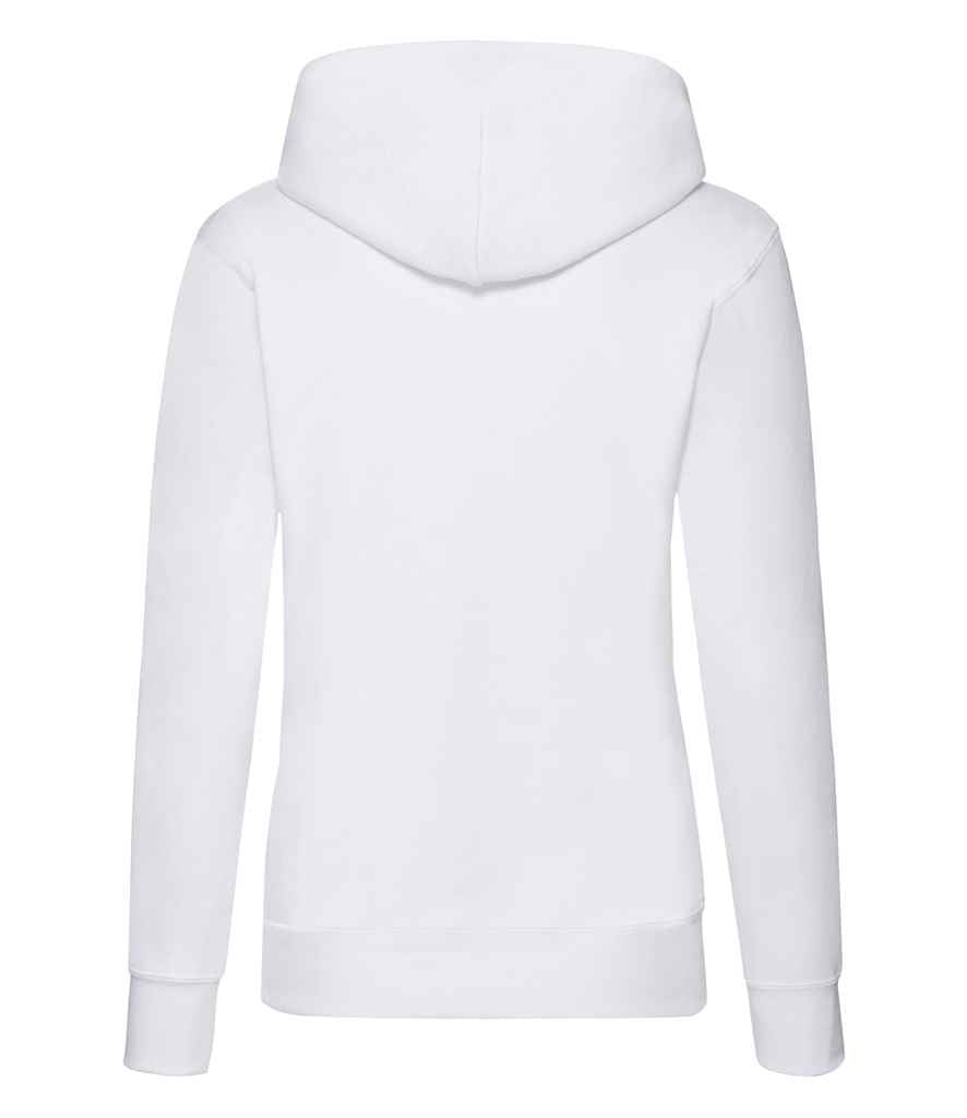 Fruit of the Loom Classic Lady Fit Hooded Sweatshirt - White (SS801)