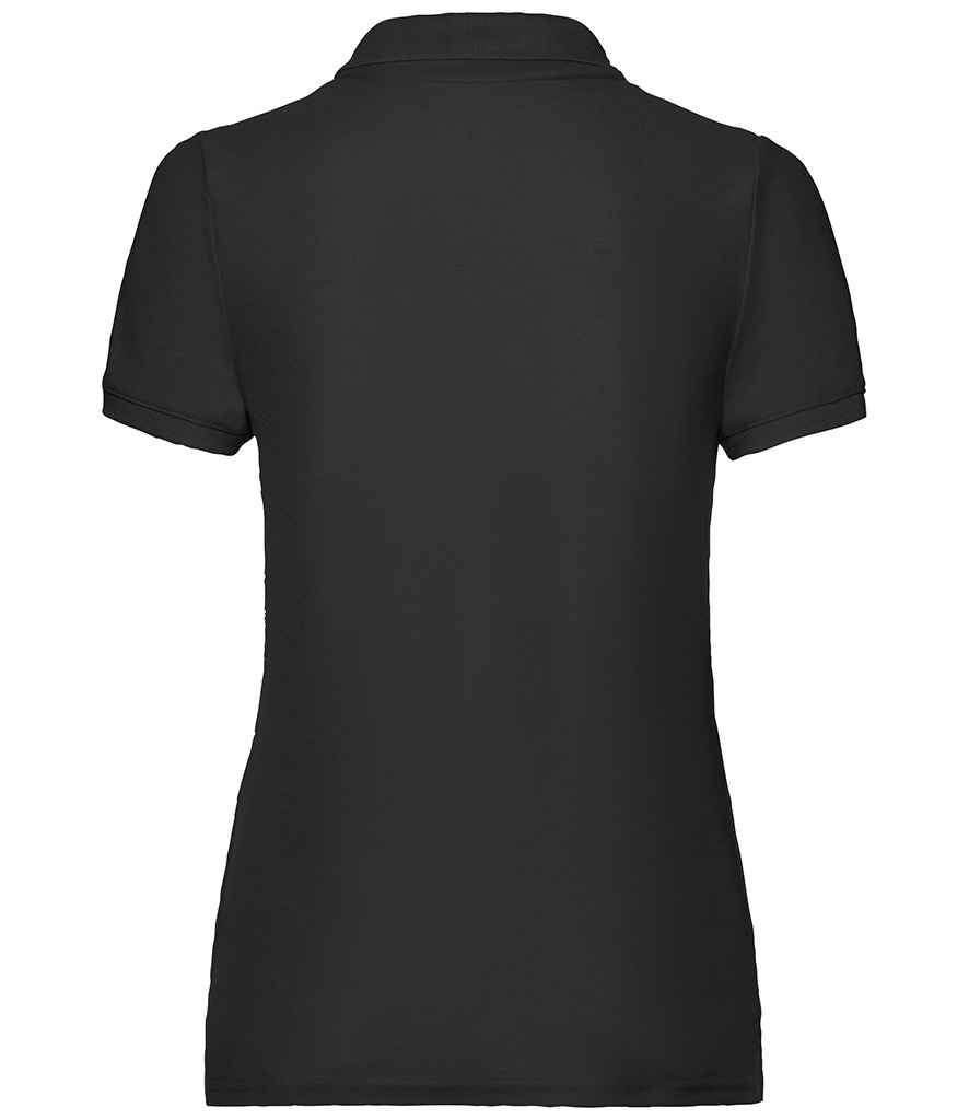 Fruit of the Loom Lady Fit Piqué Polo Shirt - Black (SS86)