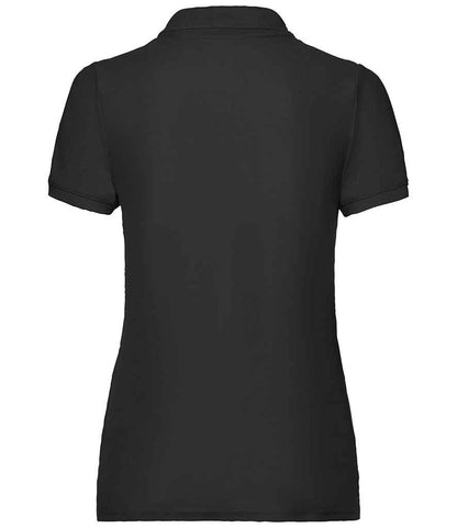 Fruit of the Loom Lady Fit Piqué Polo Shirt - Black (SS86)