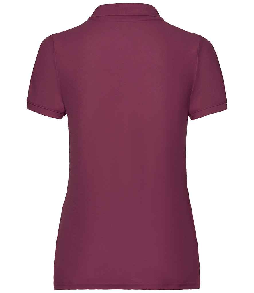 Fruit of the Loom Lady Fit Piqué Polo Shirt - Burgundy (SS86)