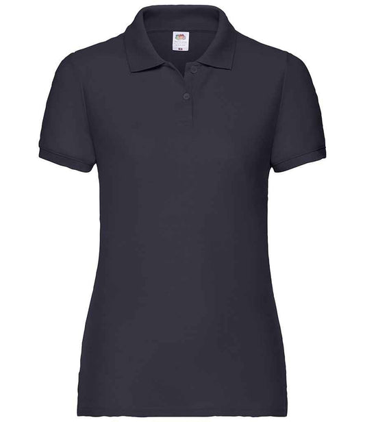 Fruit of the Loom Lady Fit Piqué Polo Shirt - Deep Navy (SS86)