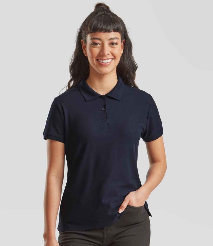 Fruit of the Loom Lady Fit Piqué Polo Shirt - Deep Navy (SS86)