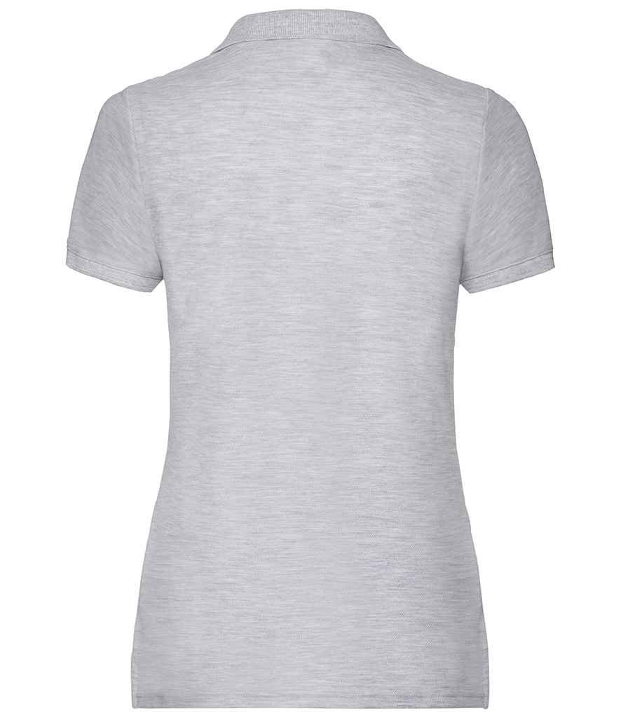 Fruit of the Loom Lady Fit Piqué Polo Shirt - Heather Grey (SS86)