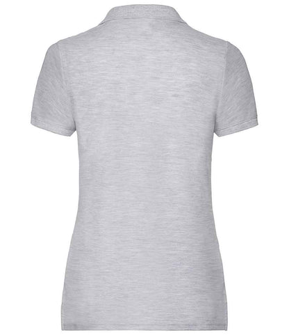 Fruit of the Loom Lady Fit Piqué Polo Shirt - Heather Grey (SS86)
