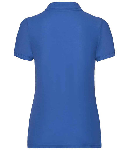 Fruit of the Loom Lady Fit Piqué Polo Shirt - Royal Blue (SS86)